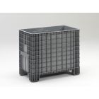 Caja de gran volumen c4 apoyos, 1030x600x840 mm, 400 L, gris claro