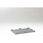 Tapa para caja-palet 1200x800 mm en HDPE  gris claro