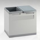 Módulo OFFICE 400x300x350 para papel y otros residuos, gris y gris