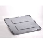 Tapa de plastico suelta 1200x800 mm p caja-palet gris