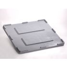 Tapa de plastico suelta 1200x1000 mm p caja-palet gris