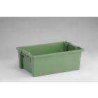 Caja apilable 600x400x220 mm 30 L cerrada verde