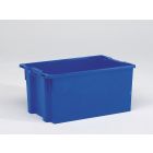 Caja apilable 600x400x270 mm 50 L cerrada azul