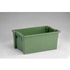 Caja apilable 600x400x270 mm 50 L cerrada verde