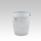 Cubo con pico, 15 L blanco