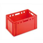 Caja Euronorma para carne E2 apilable 60 L 600x400x300 mm rojo