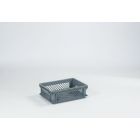 Caja Euronorma apilable E-Line, 16 L 400x300x125 mm, perforada, gris