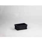 Caja apilable 5 L, 300x200x125 mm, ESD, negro