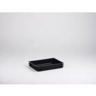 Caja apilable 9 L,400x300x65 mm, ESD, negro