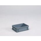 Caja E-line apilable 10L, 400x300x120 mm, gris Virgin PP