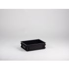Caja apilable 10 L, 400x300x120 mm, E-line eletrostatica, negro