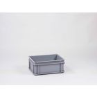 Caja E-line Normbox apilable 15L, 400x300x170 mm, gris Virgin PP