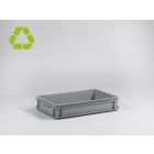 Caja E-line Normbox apilable 20L, 600x400x120 mm, gris