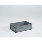 Caja E-line Normbox apilable 30L, 600x400x170 mm, gris Virgin PP