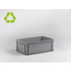 Caja E-line Normbox apilable 40L, 600x400x220 mm, gris