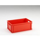 Caja E-line Normbox apilable 40L, 600x400x220 mm, rojo Virgin PP