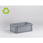 Caja E-line Normbox apilable 40L, 600x400x220 mm, gris