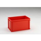 Caja E-line Normbox apilable 60L, 600x400x325 mm, rojo Virgin PP