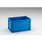 Caja E-line Normbox apilable 60L, 600x400x325 mm, azul Virgin PP