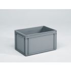 Caja E-line Normbox apilable 60L, 600x400x325 mm, gris Virgin PP