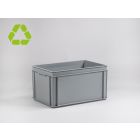 Caja E-line Normbox apilable 60L, 600x400x325 mm, gris