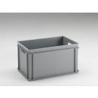 Caja E-line Normbox apilable 60L, 600x400x325 mm, gris Virgin PP