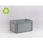 Caja E-line Normbox apilable 60L, 600x400x325 mm, gris