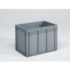 Caja E-line Normbox apilable 90L, 600x400x425 mm, gris Virgin PP