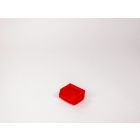 Caja con abertura frontal 0,4 L 88/70x105x54 mm rojo