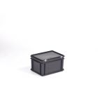 Caja E-line 20 L con tapa negro, ESD