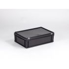 Caja E-line 30 L con tapa negro, ESD