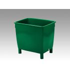 Contenedor grand capacidad, 210L, con 4 apoyos verde