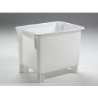Caja plástica apilable Euronorma 170 L, 800x600x600, blanco