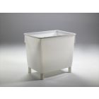 Caja de gran volumen 400 L, 945x725x830 mm, 4 apoyos, blanco