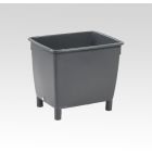 Caja de gran volumen 400 L, 945x725x830 mm, 4 apoyos,gris oscuro