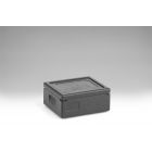 Caja isotérmica em EPP, 390x330x1800 mm, 10 L, c tapa, gris oscuro