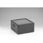 Caja isotérmica em EPP, 480x480x260 mm, 35 L, c tapa, gris oscuro