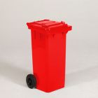 Contenedor 120 L, 2 ruedas, rojo