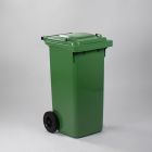 Contenedor 120 L, 2 ruedas, verde