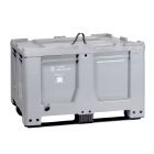 Caja-palet 1200x1000x795 mm, homologación UN con 2 tirantes