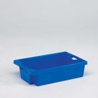 Caja apilable, 600x400x150 mm cerrada azul