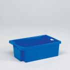 Caja apilable, 600x400x200 mm cerrada azul