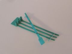 Precinto BagLock 1000 unidades p caja tura 294x6x2,9 mm verde