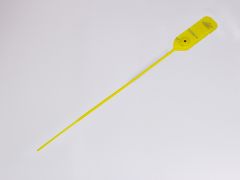 Precinto MaxiJawLock, tira 300 mm ø4 mm cierre en acero amarillo