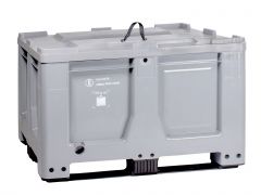 Caja-palet 1200x1000x795 mm, homologación UN con 2 tirantes