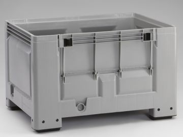 Caja-palet 535L 1200x800x760 mm , 4 apoyos con abertura lateral