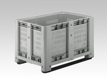 Caja-palet 475 l. 1200x800x780 2 patines perforada