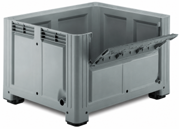 Palletbox met inwerpklep 680 liter, 1200x1000x760 mm