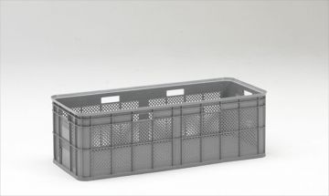 Caja apilable 1170x465x370 mm, 180 L,  gris claro