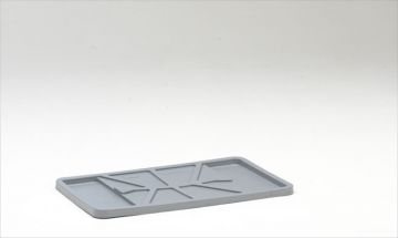 Tapa para caja-palet 1425/C 1010x600 mm, gris
